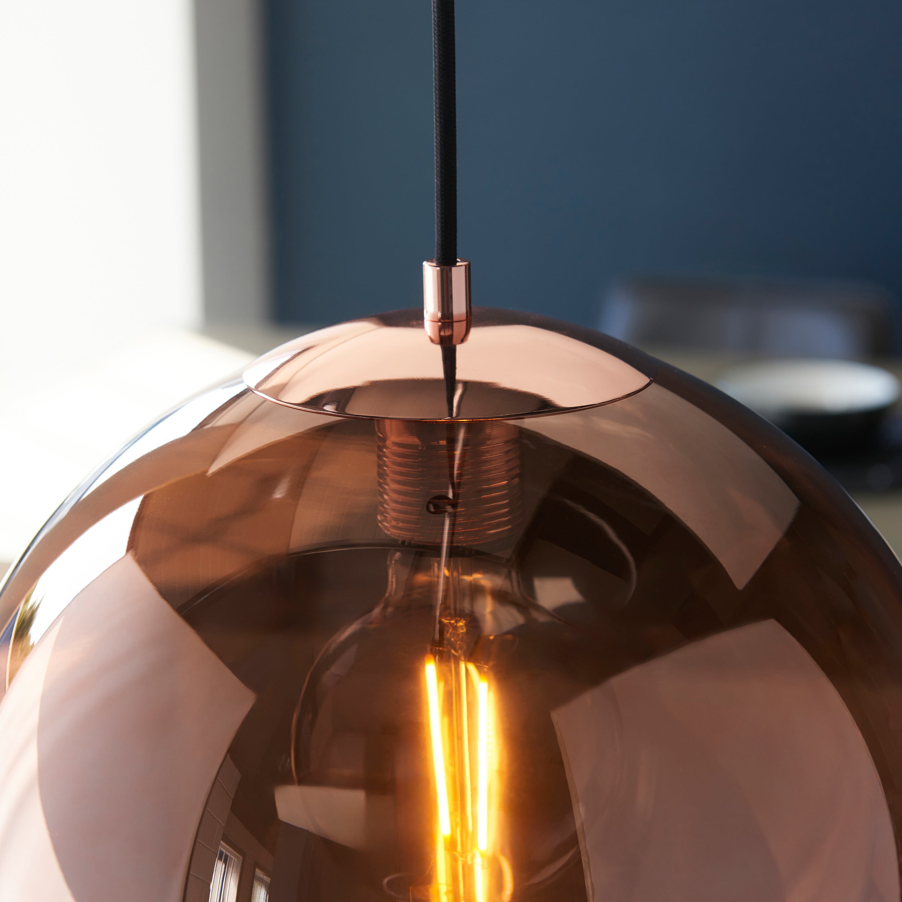 Belver Copper Dome Pendant Light